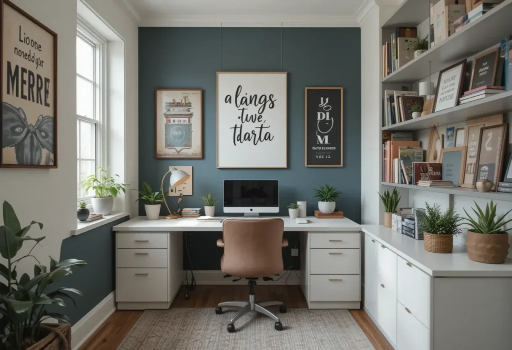 Aesthetic mood board setup with pinned photos, magazine clippings, and personal notes.