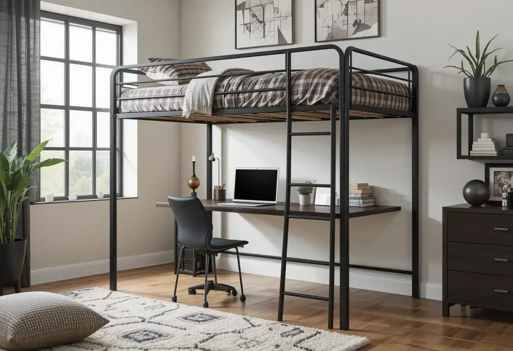 A comic-lover’s room full of colorful panels, speech bubble art, and hero posters.