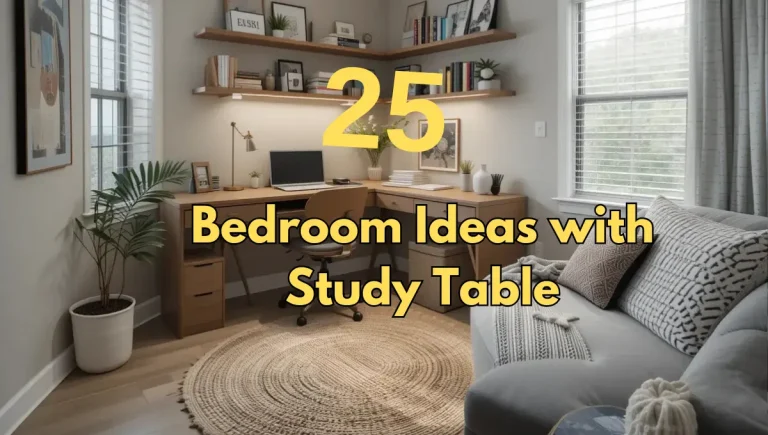 25 Bedroom Ideas with Study Table That Actually Make Sense
