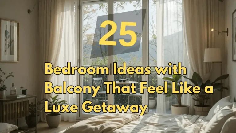 25 Bedroom Ideas with Balcony That Feel Like a Luxe Getaway