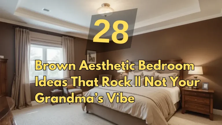 28 Brown Aesthetic Bedroom Ideas