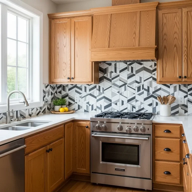 11 Kitchen Backsplash Ideas with Honey Oak Cabinets You Can Copy Today