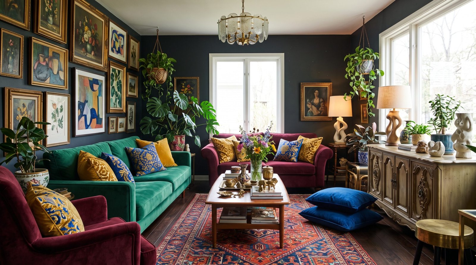 Creative home styling inspiration with decorative accents and coordinated interior details