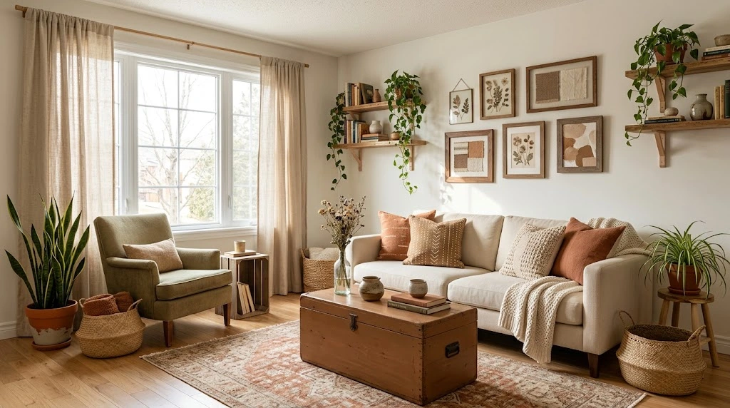 Small space home decor inspiration using practical furniture and thoughtful styling