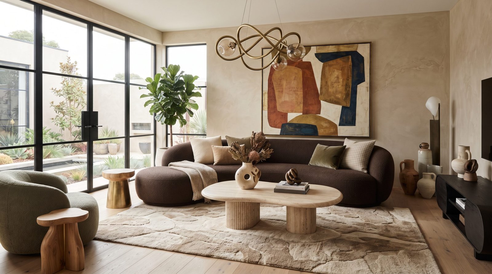 Contemporary home decor details demonstrating a balanced, comfortable interior style