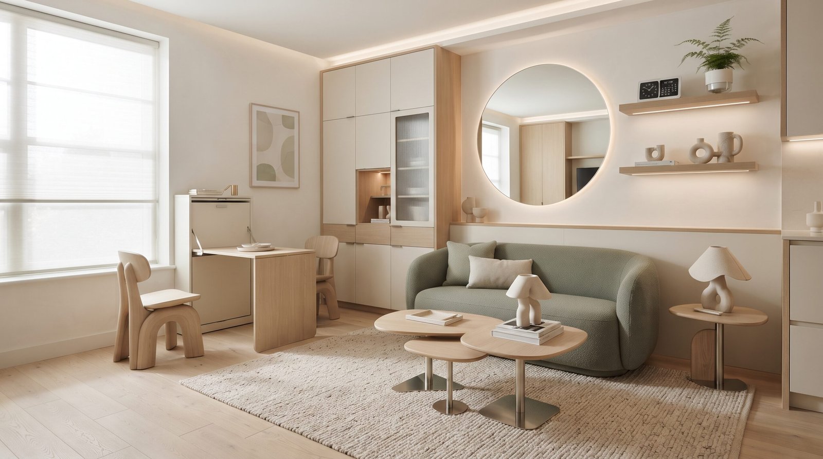 Modern home decor inspiration with a balanced mix of colors, furniture and natural textures