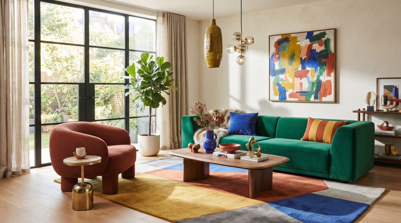 Home office interior inspiration with coordinated colors and stylish furniture